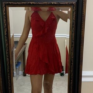 Kimchi blue RED FLAMINGO DRESS